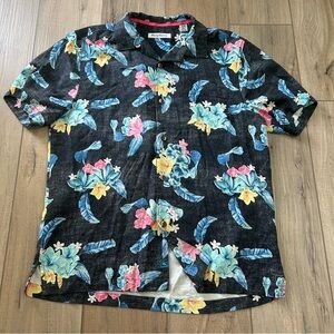 Tommy Bahama 100% silk aloha shirt sz M
